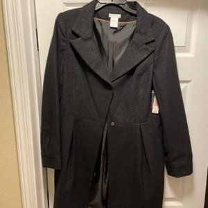 Worthington Long Blazer Black with Silver, size 14